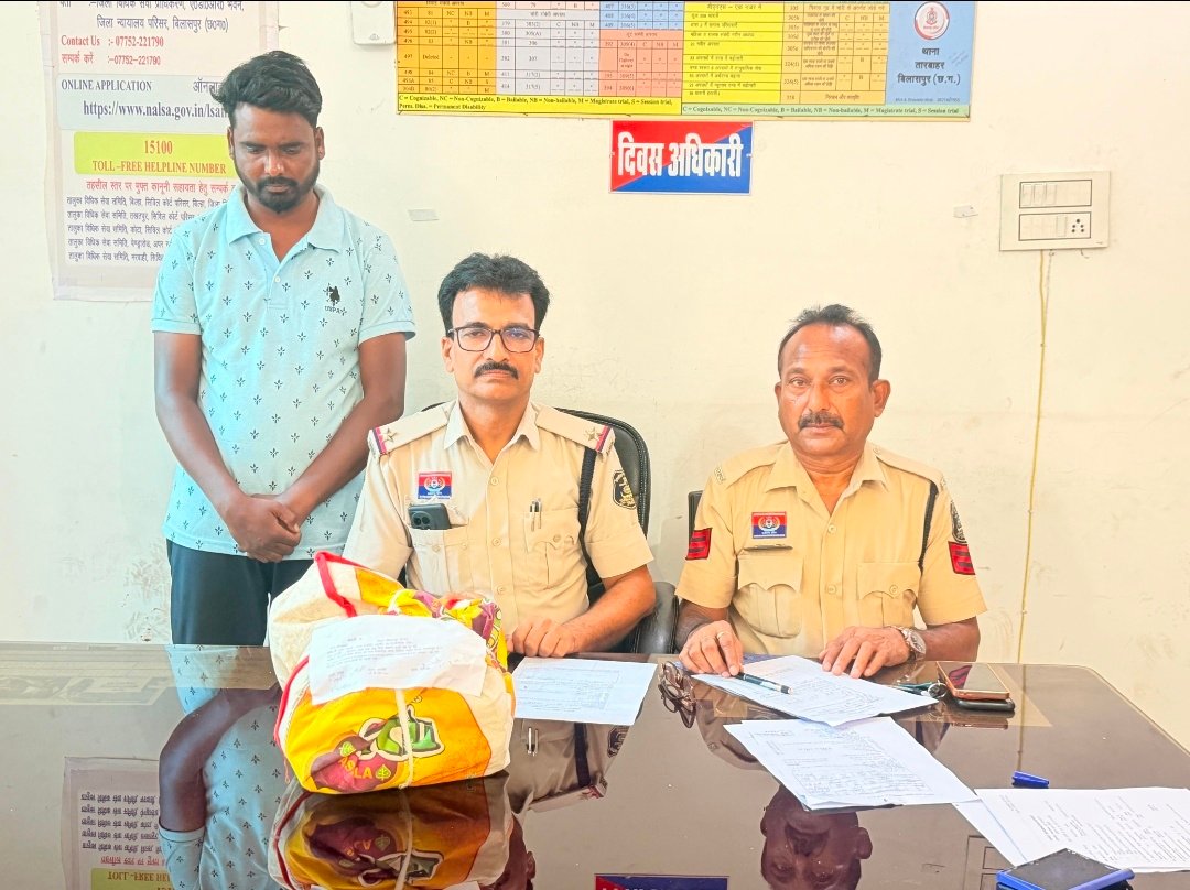 झारसुगुड़ा से नशीली सिरप लाकर बिलासपुर में खपाने की तैयारी, 38 बोतलों के साथ आरोपी गिरफ्तार..